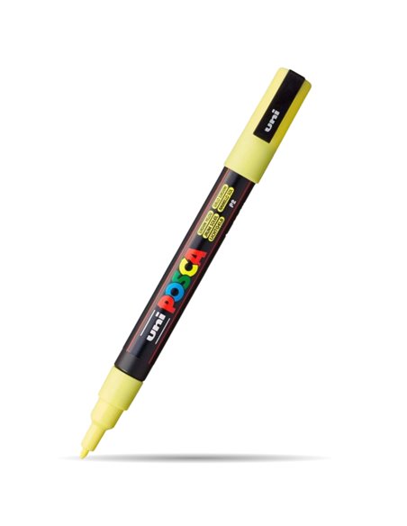 Marker UNI Posca PC-3M, varf 0.9 - 1.3 mm, Galben Solar