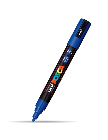 Marker UNI Posca PC-5M, 1.8 - 2.5 mm, Albastru