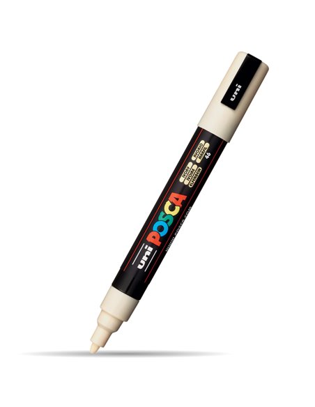 Marker UNI Posca PC-5M, 1.8 - 2.5 mm, Ivory