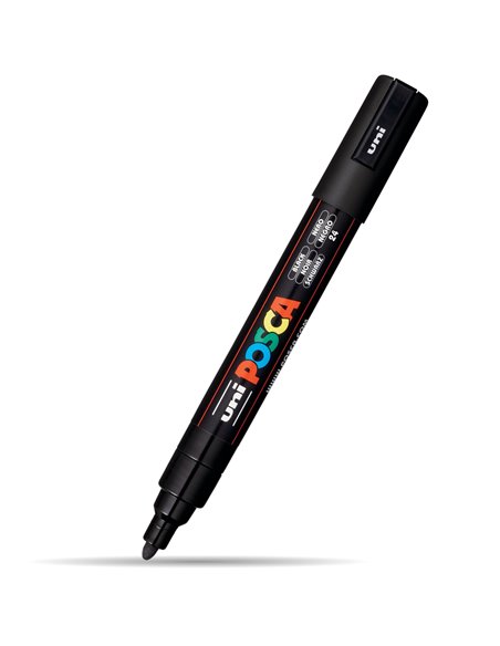 Marker UNI Posca PC-5M, 1.8 - 2.5 mm, Negru