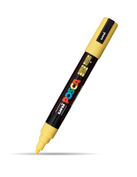Marker UNI Posca PC-5M, 1.8 - 2.5 mm, Galben