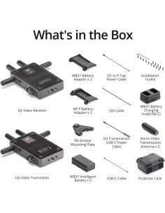 CP.RN.00000318.03,DJI Transmission (Standard Combo), 1080p/60fps, 6km, Transmitator si Receiver, Dual-Link SDI + HDMI, Negru 2