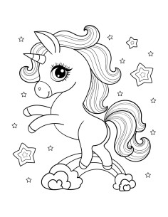 PHCALUN12MAS,Patut copii din lemn Hubners Calisto Unicorn 120x60 cm maro cu sertar 2