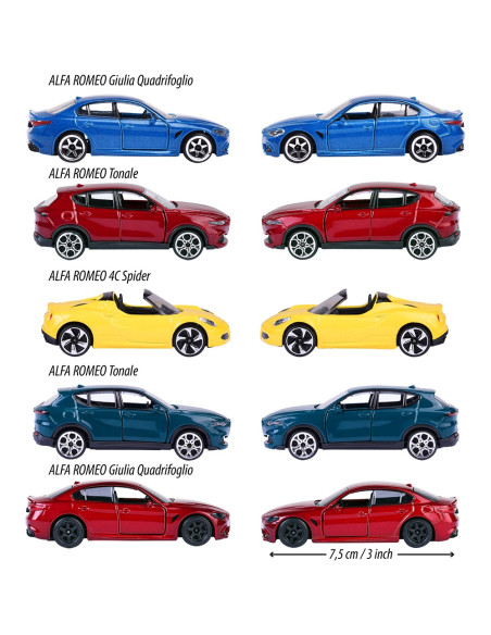 S212053178SII,Set Majorette Alfa Romeo cu 5 masinute
