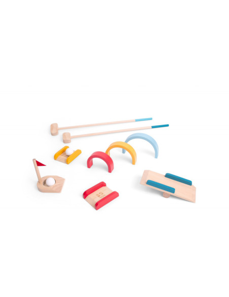 GA474,Set de golf din lemn, BS Toys