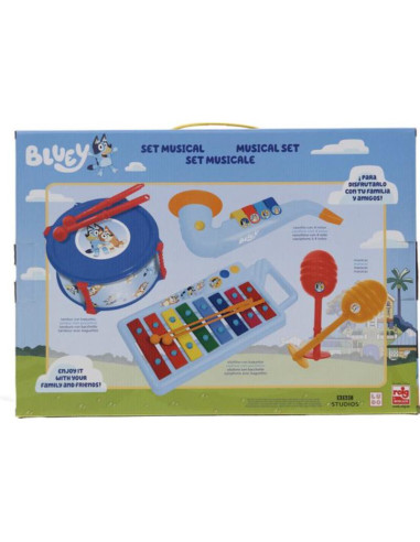 RG2436,Set Xilofon, Tamburina, Saxofon si Maracas Bluey