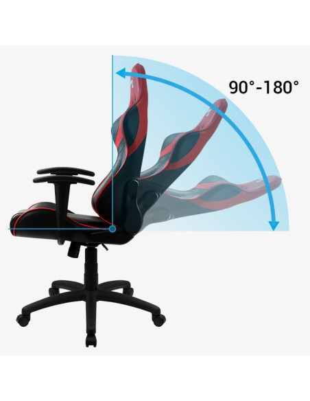 AC100-AIR-BR,Scaun gaming Aerocool AC100 Air negru cu rosu