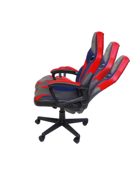 HERO01-BBR,Scaun gaming Inaza Hero negru cu rosu si albastru