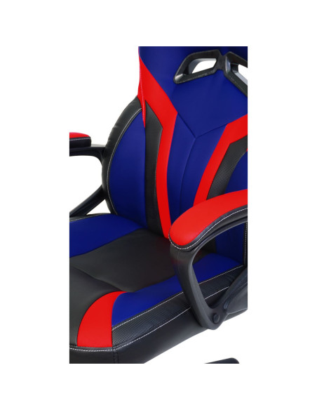HERO01-BBR,Scaun gaming Inaza Hero negru cu rosu si albastru