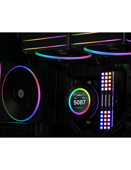 SL360,Cooler procesor cu lichid cu display ID-Cooling SL360 negru iluminare aRGB