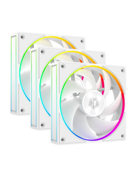 AF-127-ARGB-W-TRIO,Set 3 ventilatoare ID-Cooling AF-127 120mm albe iluminare aRGB AF-127-ARGB-W-TRIO,Set 3 ventilatoare ID-Cooling AF-127 120mm albe iluminare aRGB