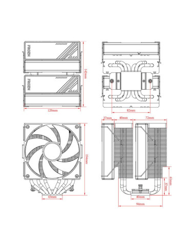 FROZN-A620-ARGB,Cooler procesor ID-Cooling FROZN A620 iluminare aRGB FROZN-A620-ARGB,Cooler procesor ID-Cooling FROZN A620 iluminare aRGB