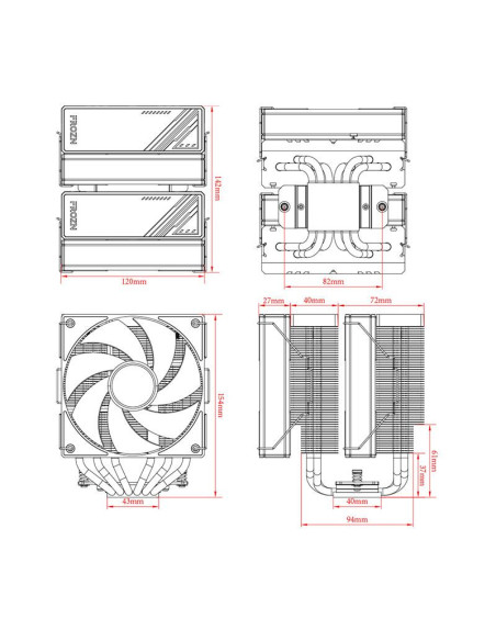 FROZN-A620-ARGB,Cooler procesor ID-Cooling FROZN A620 iluminare aRGB FROZN-A620-ARGB,Cooler procesor ID-Cooling FROZN A620 iluminare aRGB