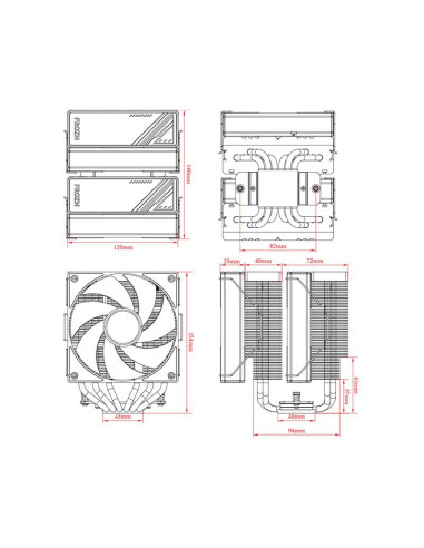FROZN-A620-BLACK,Cooler procesor ID-Cooling FROZN A620 negru
