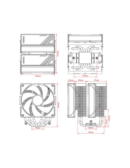 FROZN-A620-BLACK,Cooler procesor ID-Cooling FROZN A620 negru