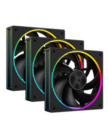 AF-127-ARGB-K-TRIO,Set 3 ventilatoare ID-Cooling AF-127 120mm negre iluminare aRGB AF-127-ARGB-K-TRIO,Set 3 ventilatoare ID-Cooling AF-127 120mm negre iluminare aRGB