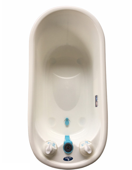 10130790001,Set cadita 88 cm cu termometru, reductor si accesorii, White Blue
