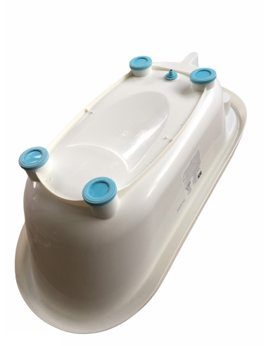 10130790001,Set cadita 88 cm cu termometru, reductor si accesorii, White Blue