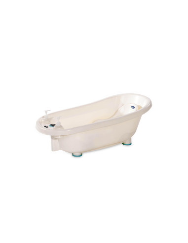 10130790001,Set cadita 88 cm cu termometru, reductor si accesorii, White Blue
