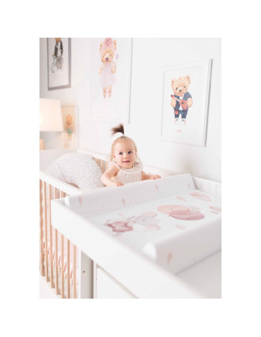 BN-W-216-000-727,Saltea de infasat, Ceba Baby, Basic, 50x70 cm, Atasabila la patut, Fara BPA, 0 luni+, Mouse