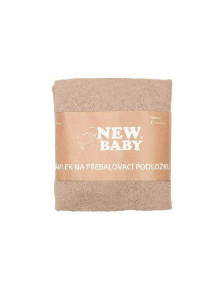 BN-43928,Husa, New Baby, Pentru saltea de infasat, 50x70 cm, Cu banda elastica, Bumbac terry, Beige BN-43928,Husa, New Baby, Pentru saltea de infasat, 50x70 cm, Cu banda elastica, Bumbac terry, Beige