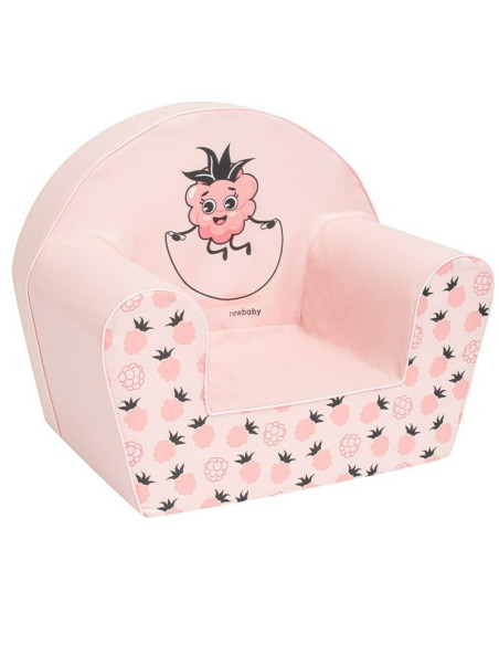 BN-52576,Fotoliu din burete, New Baby, Pinneaple, Pentru copii, 9 luni - 5 ani, Cu Husa detasabila, Pink