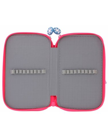 Penar neechipat Pigna cu 3 fermoare, Motiv Frozen, Albastru/roz
