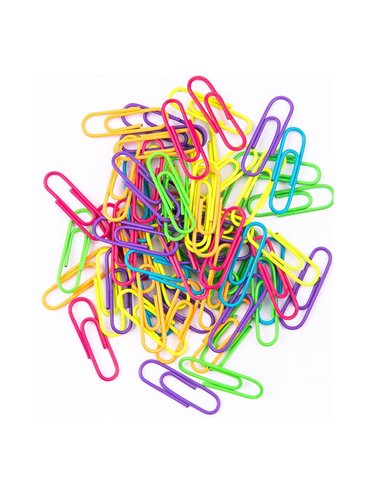 Agrafe metalice colorate Deli  DLE0053, 29mm, 200buc/borcan