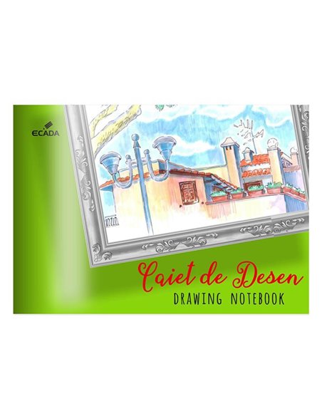 Caiet desen Ecada 29307, 17x24, 16 file