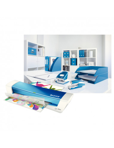Laminator LEITZ iLAM Home Office, A4, kit folii laminare Laminator LEITZ iLAM Home Office, A4, kit folii laminare