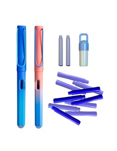 Set stilouri cu cerneala termosensibila + Rezerve, Albastru/roz