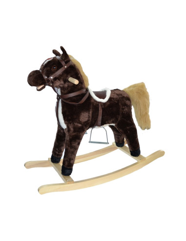 RB-01-9,Calut balansoar, lemn + plus, espresso, 72 cm