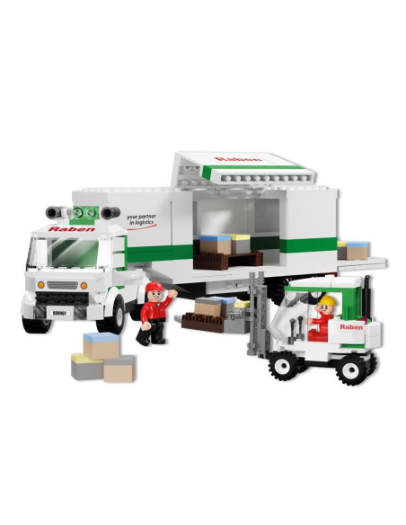 KBR061,Blocki Raben, Camion cu remorca, 377 piese