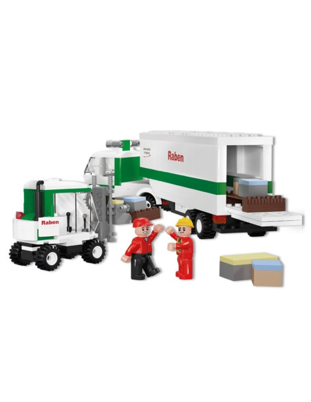 KBR061,Blocki Raben, Camion cu remorca, 377 piese