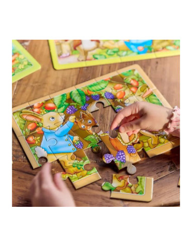 ORWPR004,Cutie puzzle x 4 Peter Rabbit