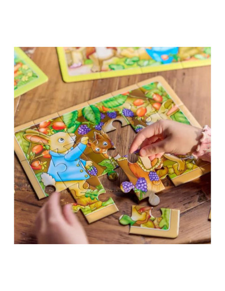 ORWPR004,Cutie puzzle x 4 Peter Rabbit