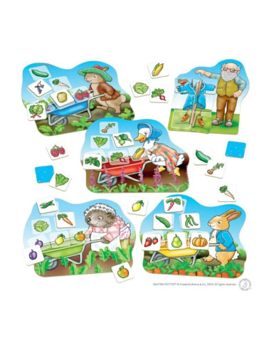 ORWPR005,Joc educativ Loto Gradina Cu Legume Peter Rabbit