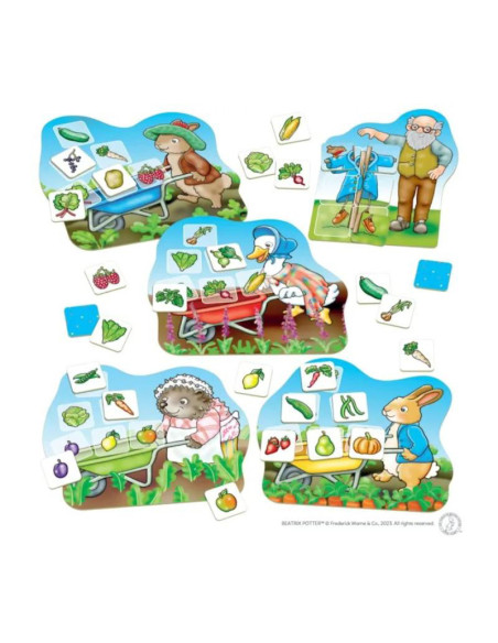 ORWPR005,Joc educativ Loto Gradina Cu Legume Peter Rabbit
