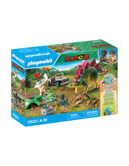PM71523,Playmobil-TABARA DE CERCETARE CU DINOZAURI