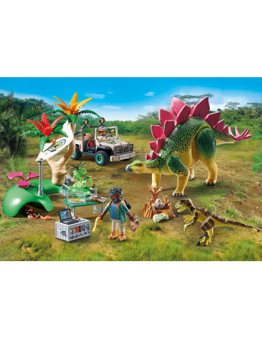 PM71523,Playmobil-TABARA DE CERCETARE CU DINOZAURI