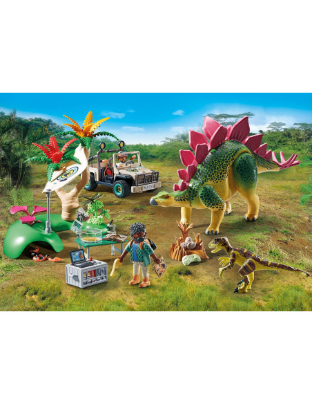 PM71523,Playmobil-TABARA DE CERCETARE CU DINOZAURI