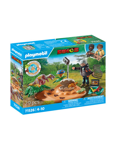 PM71526,Playmobil-CUIB DE STEGOSAURUS SI HOT DE OUA