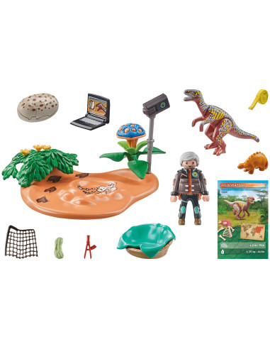 PM71526,Playmobil-CUIB DE STEGOSAURUS SI HOT DE OUA