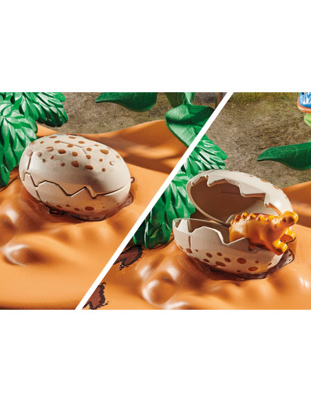 PM71526,Playmobil-CUIB DE STEGOSAURUS SI HOT DE OUA