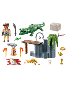 PM71473,Playmobil-PIRAT CU ALIGATOR 2