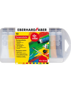 EF575510,Tempera 10 culori 12 ml cut plastic eberhard faber