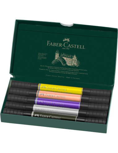 FC162006,Pitt artist pen dual marker set 5 buc fashion faber-castell FC162006,Pitt artist pen dual marker set 5 buc fashion faber-castell