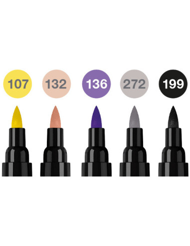 FC162006,Pitt artist pen dual marker set 5 buc fashion faber-castell FC162006,Pitt artist pen dual marker set 5 buc fashion faber-castell