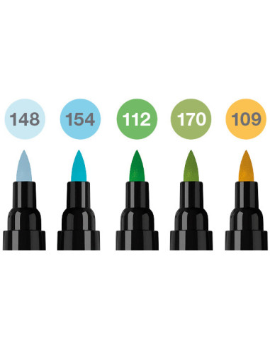 FC162008,Pitt artist pen dual marker set 5 buc animals faber-castell FC162008,Pitt artist pen dual marker set 5 buc animals faber-castell