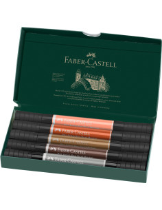 FC162009,Pitt artist pen dual marker set 5 buc portret faber-castell 2